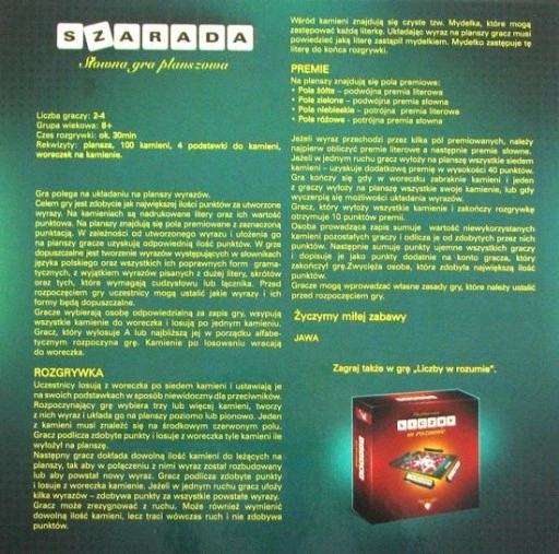 GRA SŁOWNA SZARADA polska gra w słowa