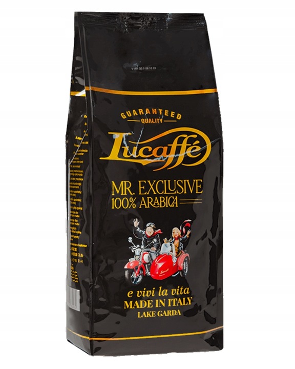 Kawa ziarnista LUCAFFE MR. EXCLUSIVE 1 kg | Włoska, 100% ziaren