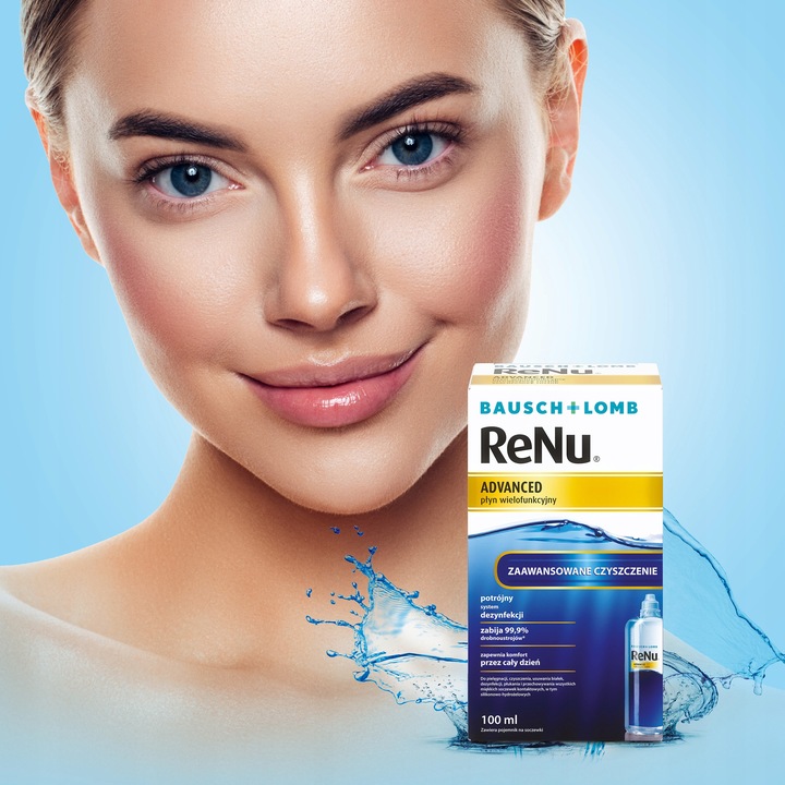 Płyn do soczewek kontaktowych Bausch + Lomb ReNu Advanced 100 ml