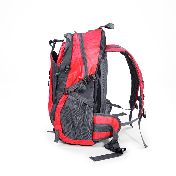 PLECAK TURYSTYCZNY 40L WYCIECZKOWY TREKKINGOWY PODRÓŻNY W GÓRY CZERWONY