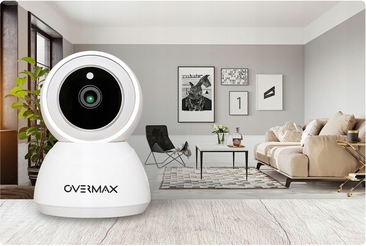 BEZPRZEWODOWA KAMERA IP MONITORINGU OBROTOWA WIFI FULLHD MIKROFON GŁOŚNIK