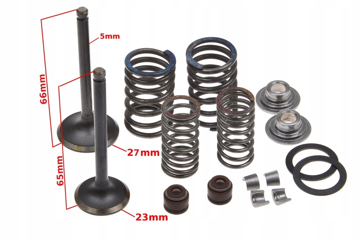 ZAWÓR ZAWORY KPL CROSS PIT BIKE MRF YX 140