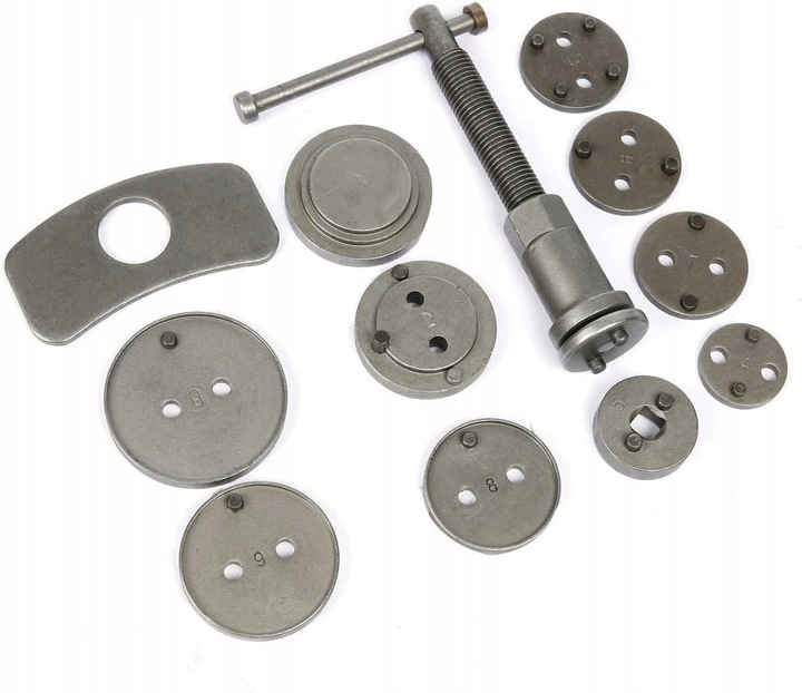 ZESTAW DO WYCISKANIA TŁOCZKÓW HAMULCOWYCH 12 EL.