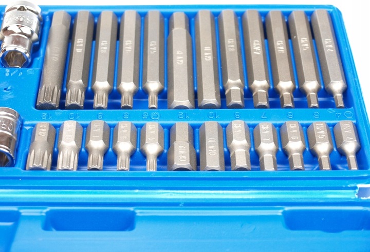 ZESTAW BITÓW IMBUS - TORX - SPLINE - KLUCZE 40 EL.