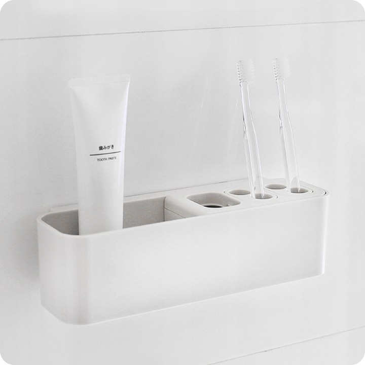 Uchwyt na szczoteczki do zębów Wieszak Organizer łazienkowy Kubek Pojemnik
