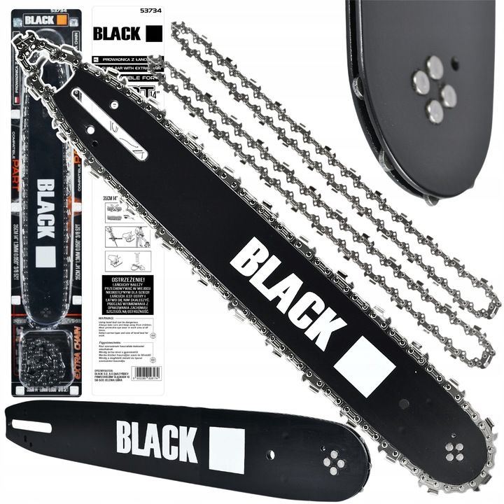 PROWADNICA 14'' 2 ŁAŃCUCHY 3/8 1,3 MM 52 DO STIHL Partner Alpina