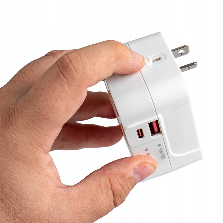 PRZEJŚCIÓWKA ADAPTER GNIAZDKA PODRÓŻNY UK USA EU CAŁY ŚWIAT ŁADOWARKA