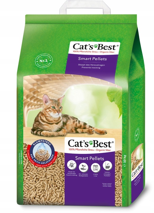 Cat's Best Smart Pellet 20 l / 10kg żwirek drewniany