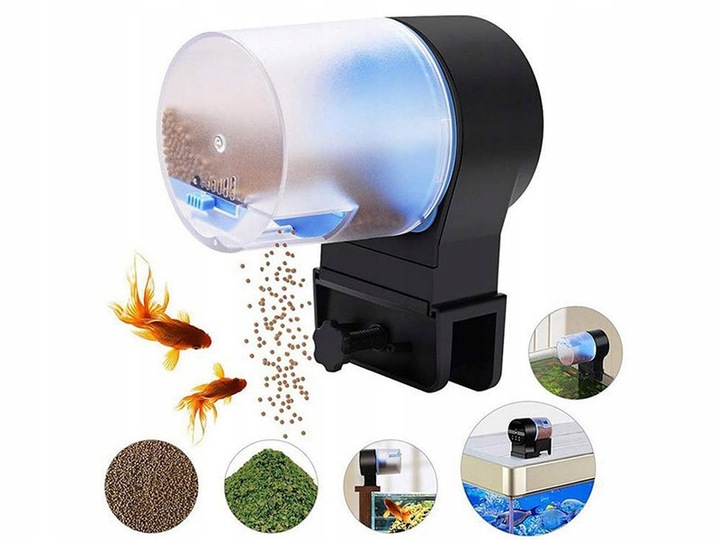 SunSun BigFood DUO Karmnik automatyczny, dwa pojemniki + baterie