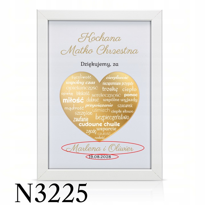 ŚLUBNE PODZIĘKOWANIA DLA RODZICÓW MAMY TATY OBRAZ RAMKA PLAKAT ŚLUB 3D