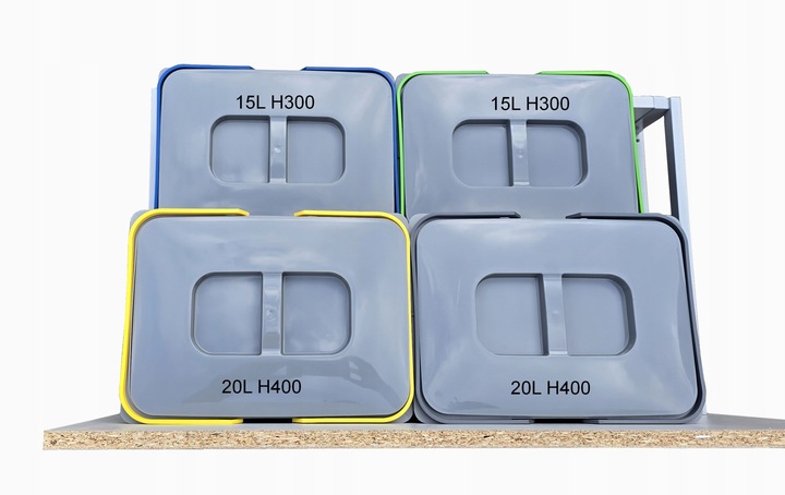 Zestaw koszy na śmieci 70L do szuflady szafki 70 Blum 4 poj. na odpady