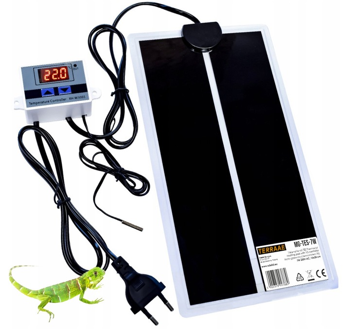 MATA GRZEWCZA GRZEJNA Z TERMOSTATEM DO TERRARIUM ROŚLIN SADZONEK