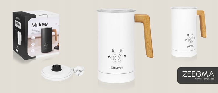 ELEKTRYCZNY SPIENIACZ do mleka Podgrzewacz KAWY PIANY LATTE BIAŁY 240ml