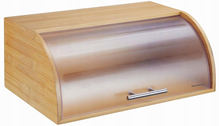 Chlebak bambusowy drewniany 41cm pojemnik na pieczywo chleb bułki KLAUSBERG