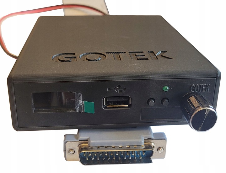 Emulator Stacji dyskietek Gotek w obudowie OLED Encoder Amiga wersja Czarna
