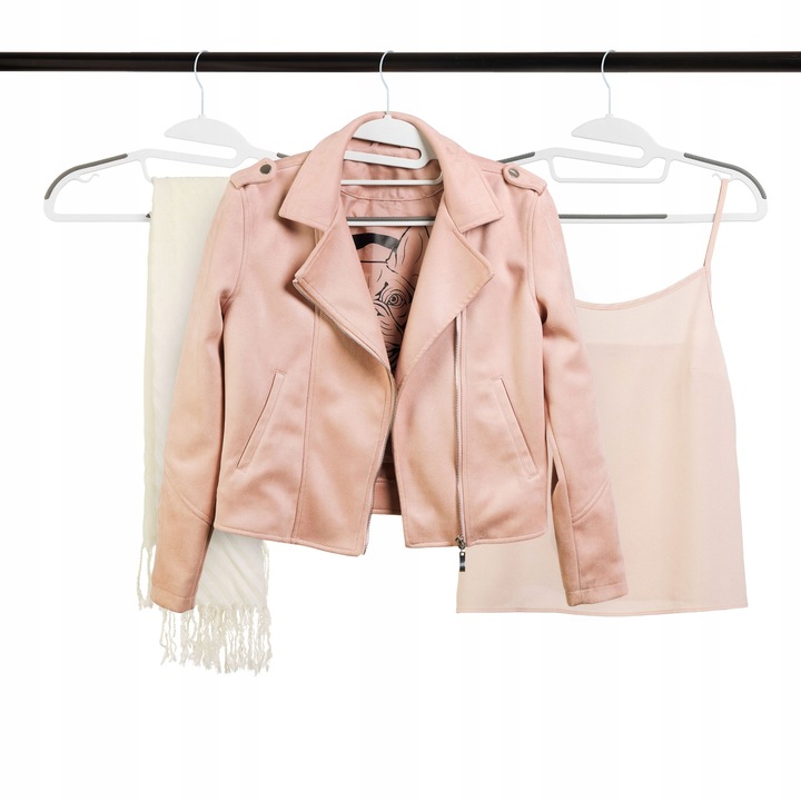 WIESZAKI NA UBRANIA PLASTIKOWE ANTYPOŚLIZGOWE WIESZAKI DO SZAF X20