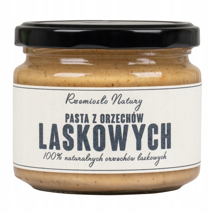 PASTA Z ORZECHÓW LASKOWYCH 100% - 300g - Rzemiosło Natury