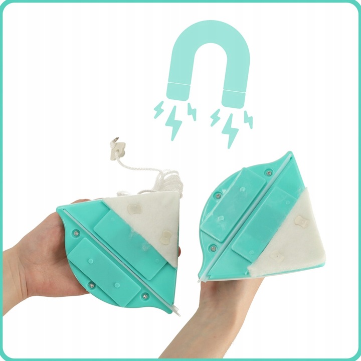 MYJKA DO MYCIA OKIEN MAGNETYCZNA 5-12MM DWUSTRONNA ZESTAW