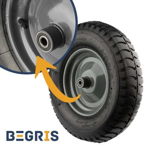 KOŁO KÓŁKO DO TACZKI TACZEK 4.00-8 400-8 400x8 8PR MOCNE Z DĘTKĄ