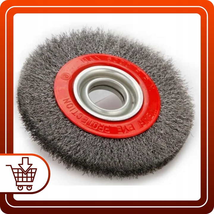 SZCZOTKA DRUCIANA tarczowa do szlifierki stołowej 200 mm Z REDUKCJAMI