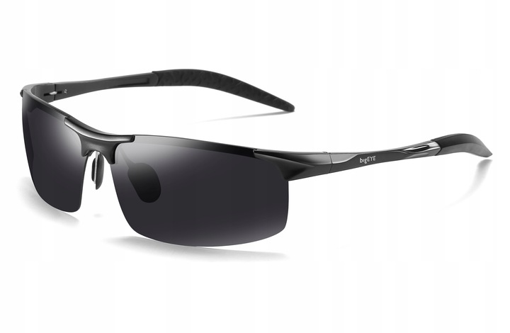 bigEYE - OKULARY POLARYZACYJNE MĘSKIE KIEROWCÓW ALUMINIUM Premium -