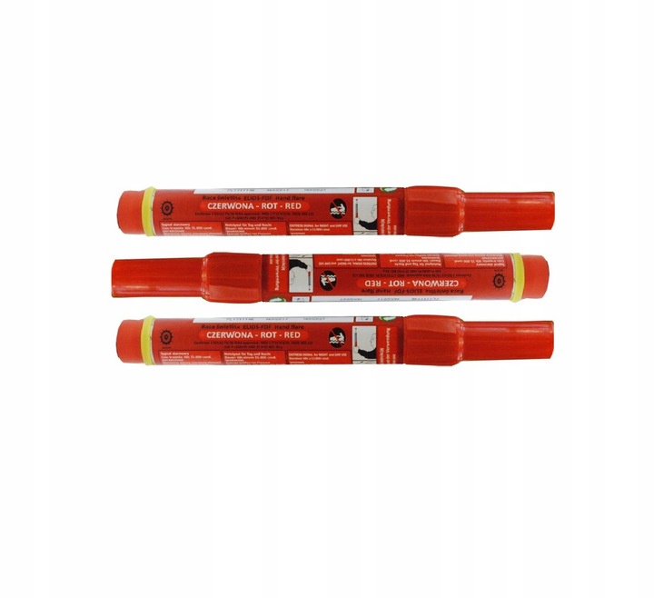 CZERWONA RACA MORSKA METALOWA ELIOS FDF 60s 1 sztuka FLARA DLA KIBICÓW