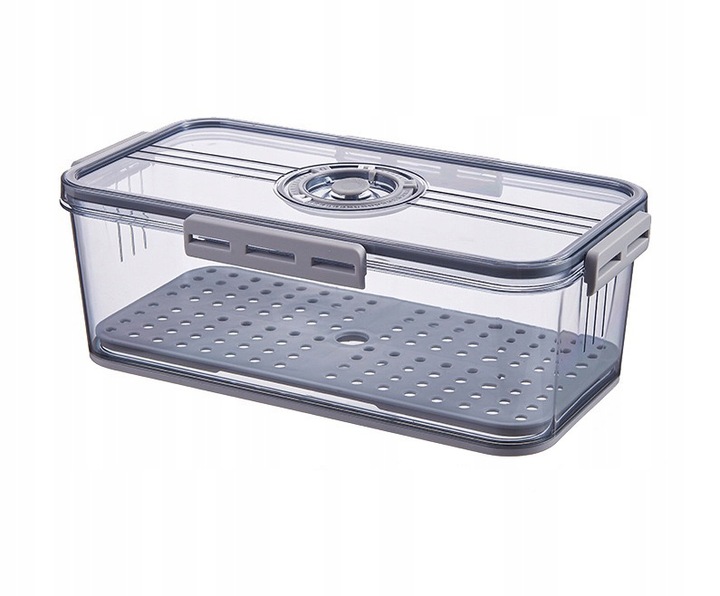 POJEMNIK NA ŻYWNOŚĆ DO LODÓWKI NA WĘDLINY SERY HERMETYCZNY Z DATOWNIKIEM