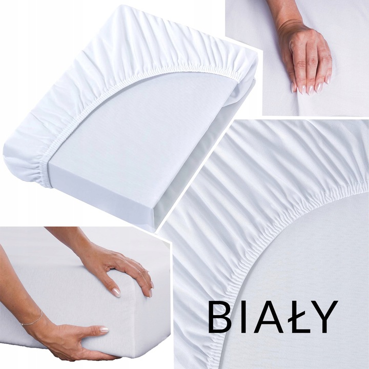 Prześcieradło 100% Bawełna CZESANA 240x220 + 30cm z GUMKĄ na wysoki