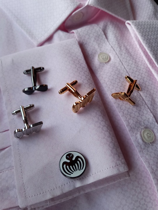 Spinki do mankietów Ryby Karp Lin dla Wędkarza