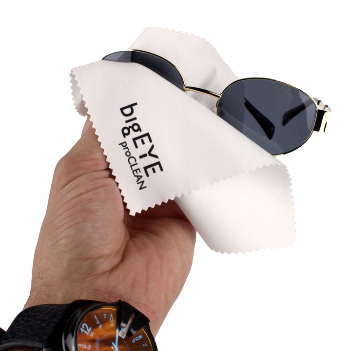 bigEYE proCLEAN ŚCIERECZKI DO OKULARÓW EKRANÓW Z MIKROFIBRY 12 SZTUK