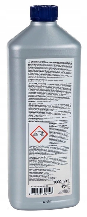 ODKAMIENIACZ EKSPRESU 1L DO SAECO BOSCH DELONGHI