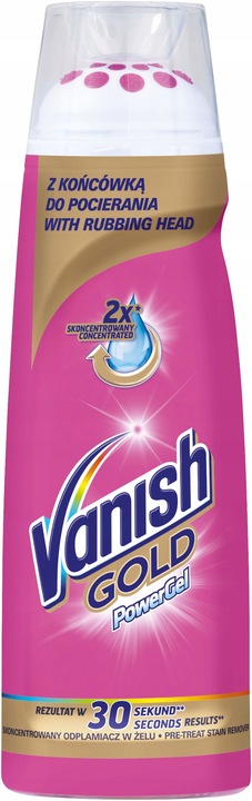 Vanish Oxi Action żel odplamiacz do tkanin ze szczoteczką Power Gel 200 ml