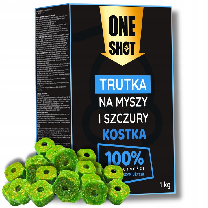 ONESHOT NA MYSZY SZCZURY KOSTKA trutka 1Kg BROMA