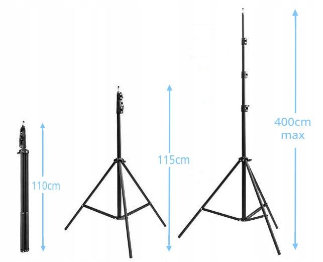 STATYW DO LASERA TRIPOD 4 M POZIOMIC LASEROWEJ STABILNY WYSOKI