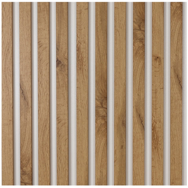Lamele ścienne na Białej Płycie Dąb Różne kolory POLSKIE PREMIUM - 275x46cm