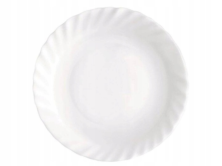 KOMPLET ZESTAW SERWIS OBIADOWY TALERZE 36el 12 OSÓB BIAŁE NA PREZENT ŚLUB