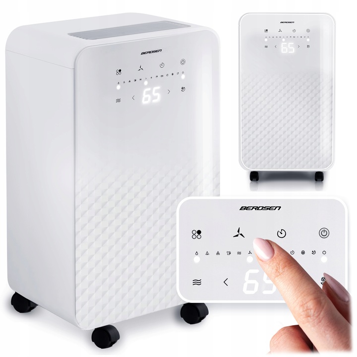 Osuszacz powietrza pochłaniacz wilgoci 12l/24h BERDSEN higrostat timer