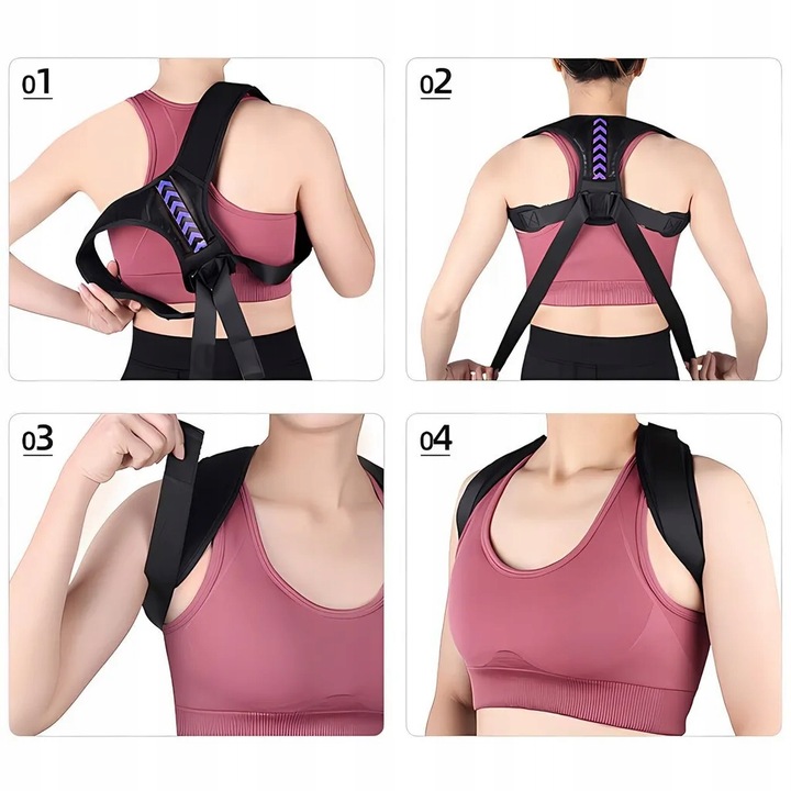 PAJĄCZEK NA PROSTE PLECY KOREKTOR WAD POSTAWY PROFESJONALNY GEARZ ROZMIAR M