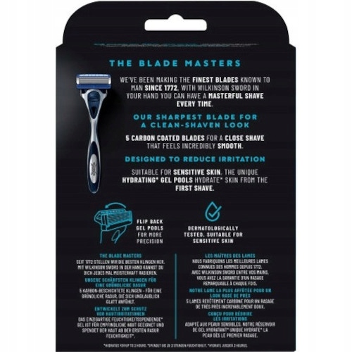 Zestaw do Golenia WILKINSON Hydro 5 Hydrating Gel 13x Wkłady + Rączka