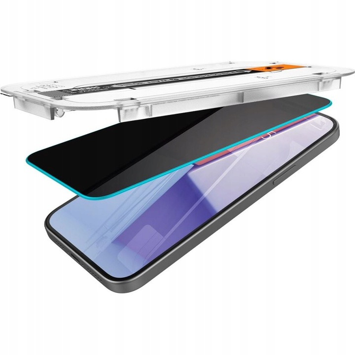 Szkło hartowane do iPhone 15 Pro Max, Spigen Glas.tR Privacy, prywatyzujące