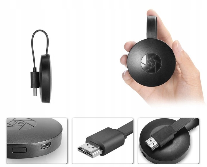 ADAPTER G2 HDMI WIFI CHROMECAST STREAM HD WECAST BEZPRZEWODOWY MIRRORSCREEN