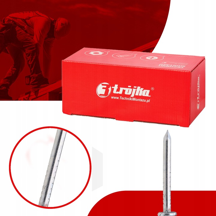 GWOŹDZIE PAPOWE PAPIAKI DO PAPY 3x30mm OCYNK | 5KG