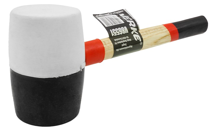 MŁOTEK GUMOWY BRUKARSKI BLACHARSKI DO KOSTKI BEZODRZUTOWY 910g FIBERGLASS