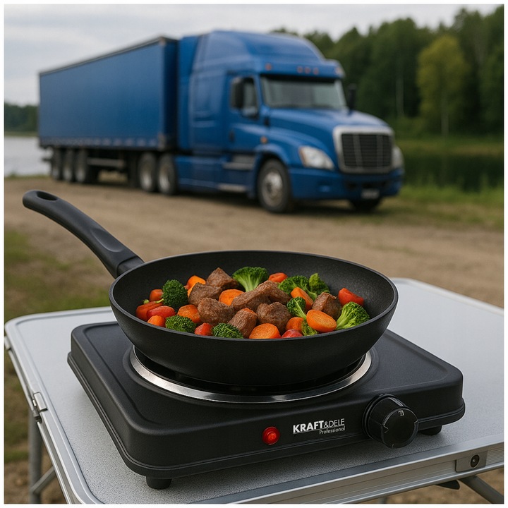 KUCHENKA PRZENOŚCNA ELEKTRYCZNA JEDNOPALNIKOWA TURYSTYCZNA 2000W