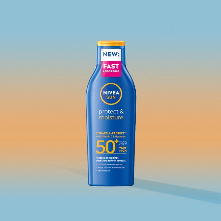 NIVEA SUN Protect & Moisture Nawilżający balsam do opalania SPF 50+, 200 ml