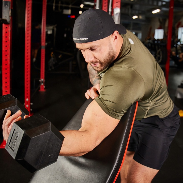 Hantel ogumowany TREXO Hex 10 kg ANTYPOŚLIZGOWOŚĆ HEKSAGONALNE SOLIDNE