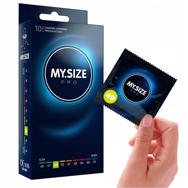 PREZERWATYWY MY.SIZE Pro 49 mm ściśle przylegające 10 szt. nawilżone
