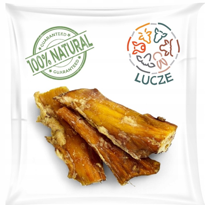 LUCZE - ŚCIĘGNA WOŁOWE KARKOWE - 500g - SUSZONE NATURALNE