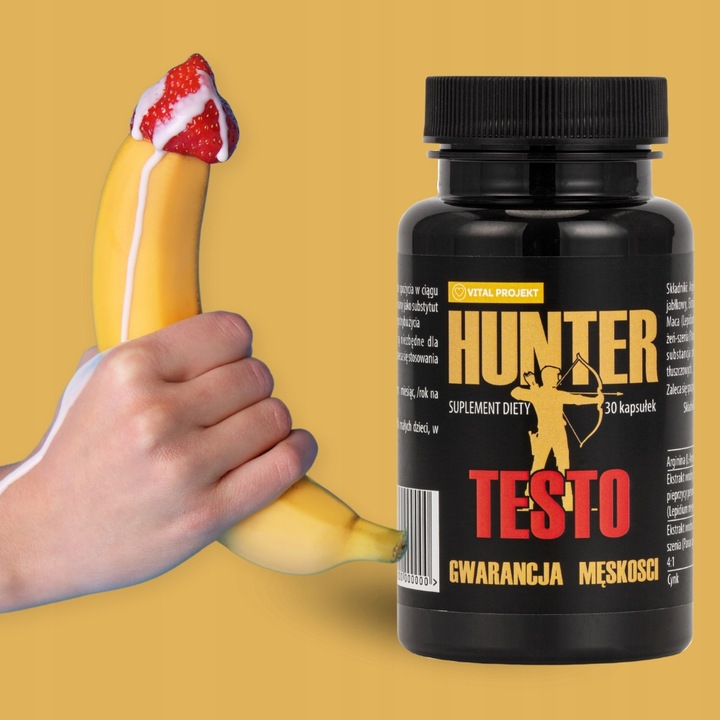 HUNTER TESTO TABLETKI NA POTENCJĘ EREKCJĘ LIBIDO POZIOM TESTOSTERONU WZWÓD