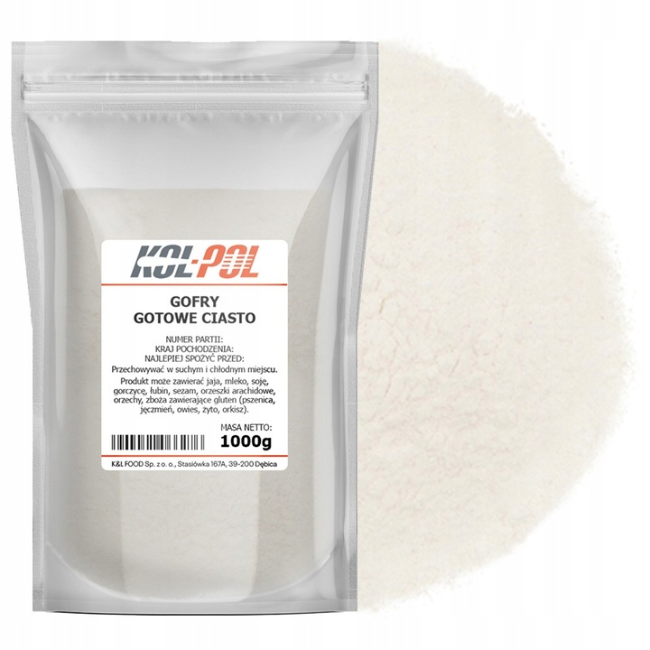 CIASTO NA GOFRY 2,5kg Gotowa mieszanka do gofrów chrupiące szybkie